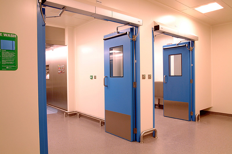 Security Steel Door With Kick Plate