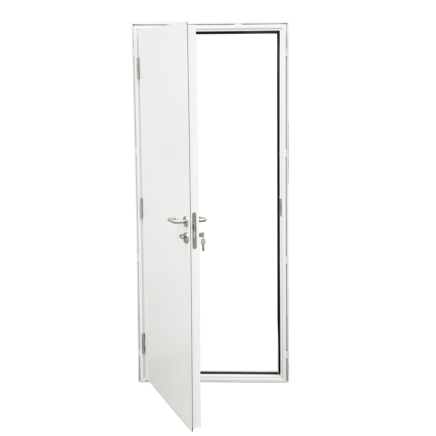 Steel door for flat pack container house